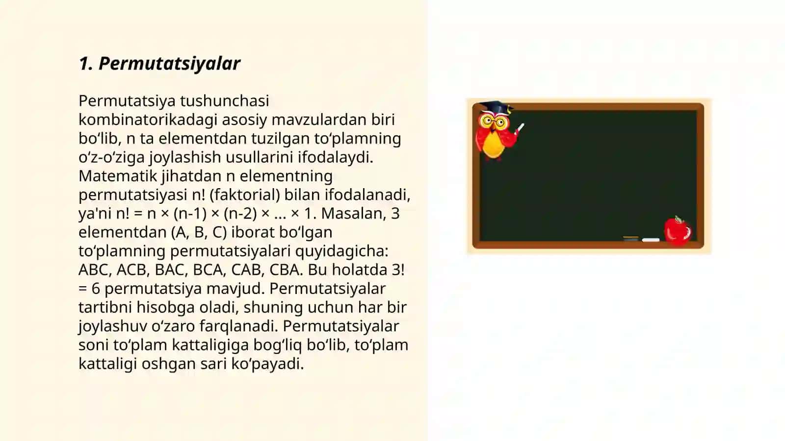 Kombinatorika masalalarini yechish usullari 3