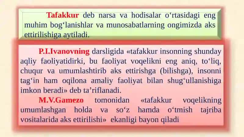 Tafakkur va nutqning psixologik  tavsifi4 3