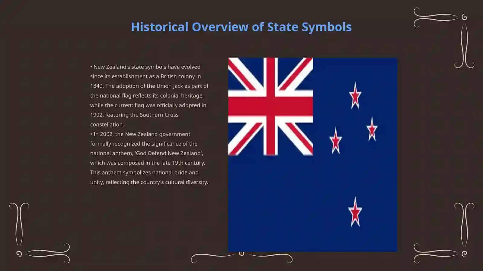 The Goverment state symbols Political Parties and education system of New Zealand 3