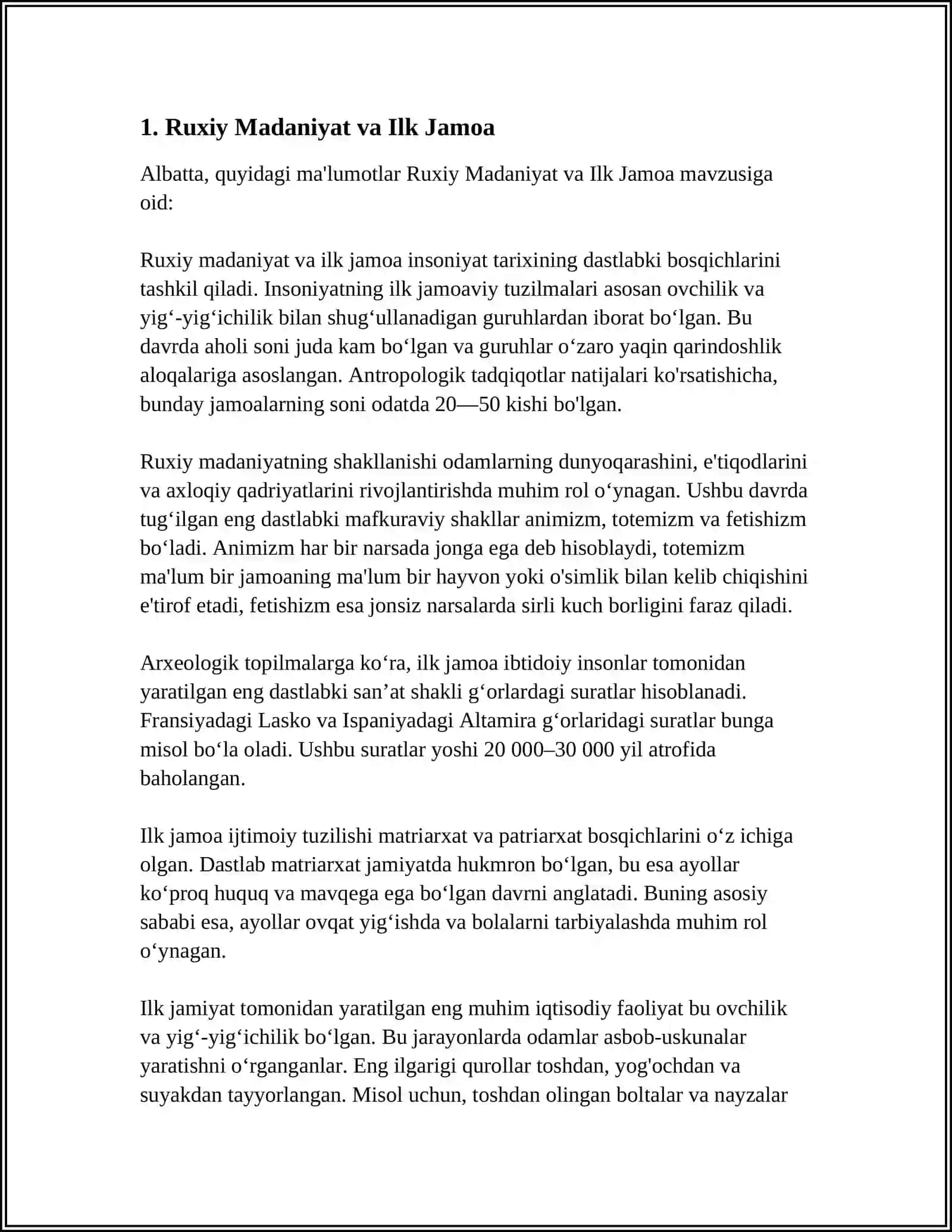 RUXIY MADANIYAT ( ILK JAMOA, BELGI, TANGA, YOZUVLAR) 3
