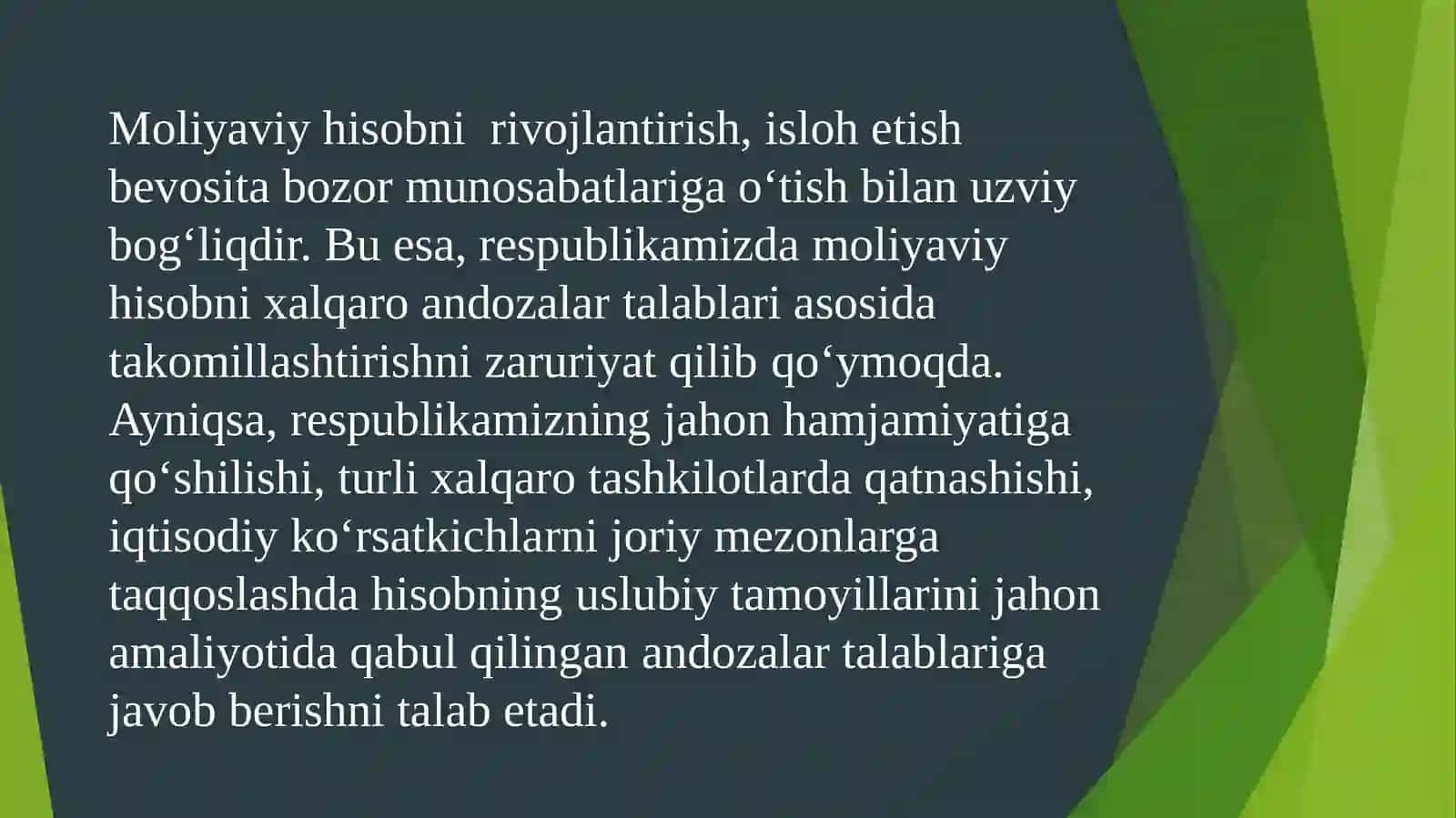 Moliyaviy Hisob Faniga Kirish 3