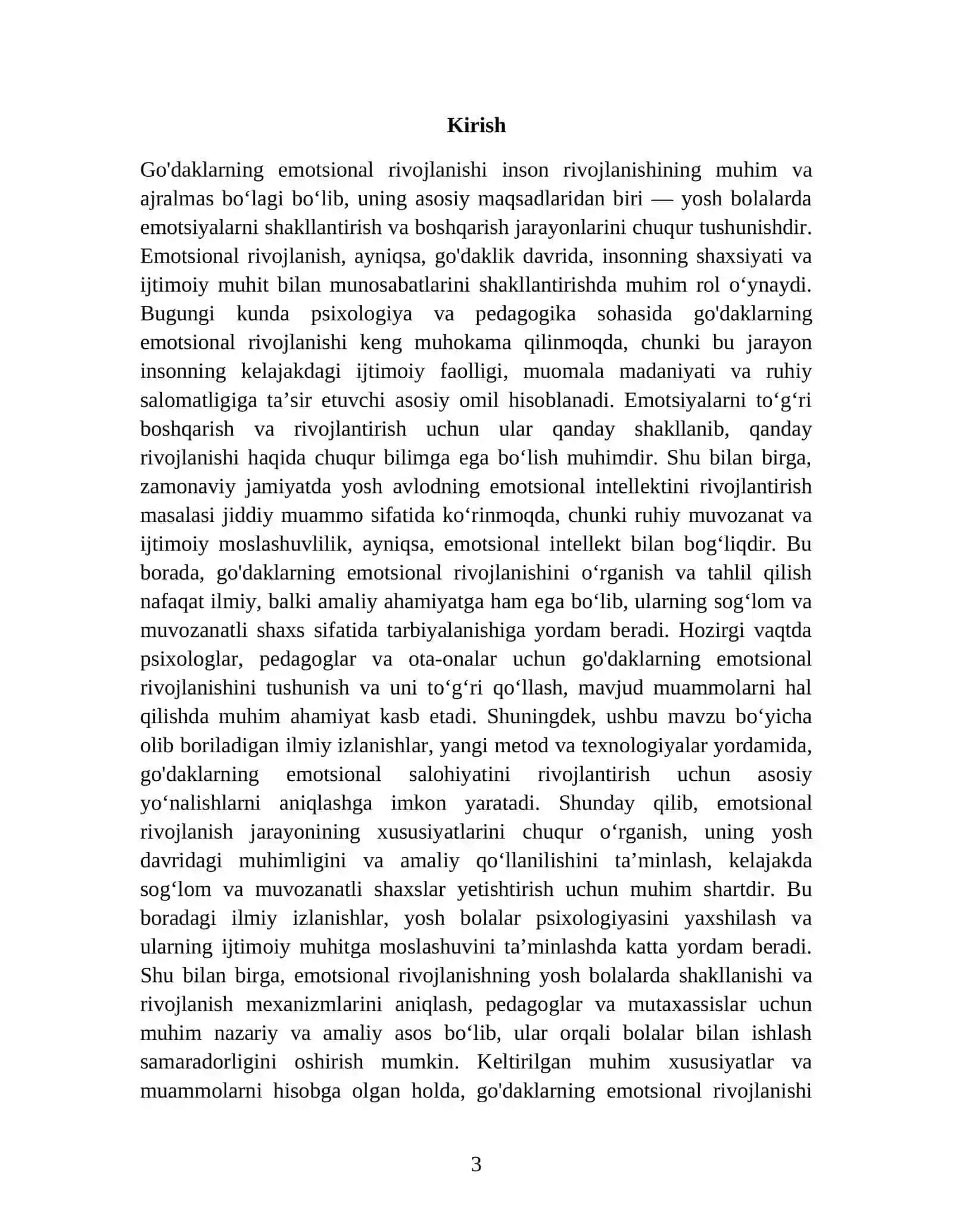 Go'daklarning emotsional rivojlanishi 3