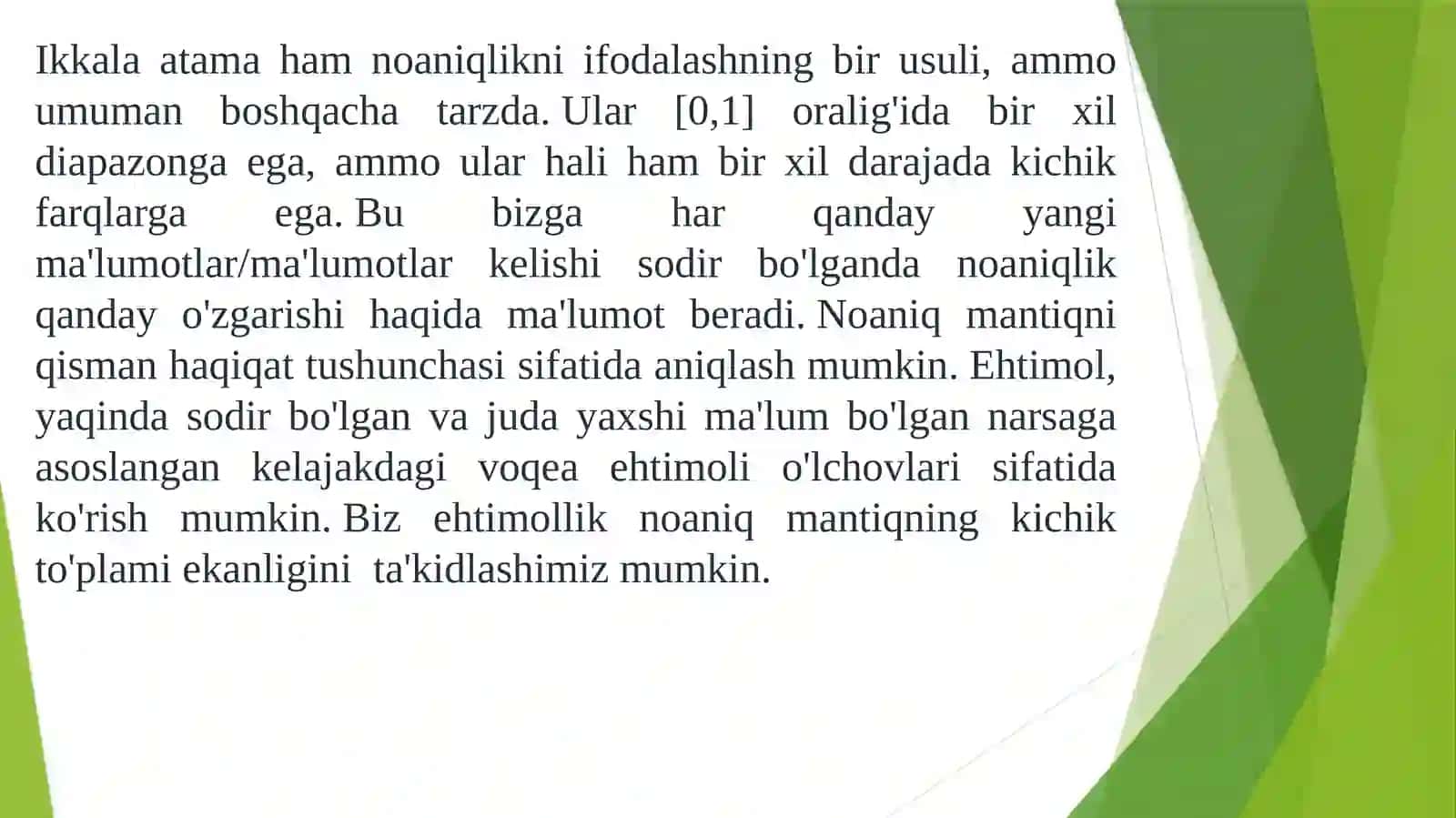 Ehtimollik va Noaniqlik 3