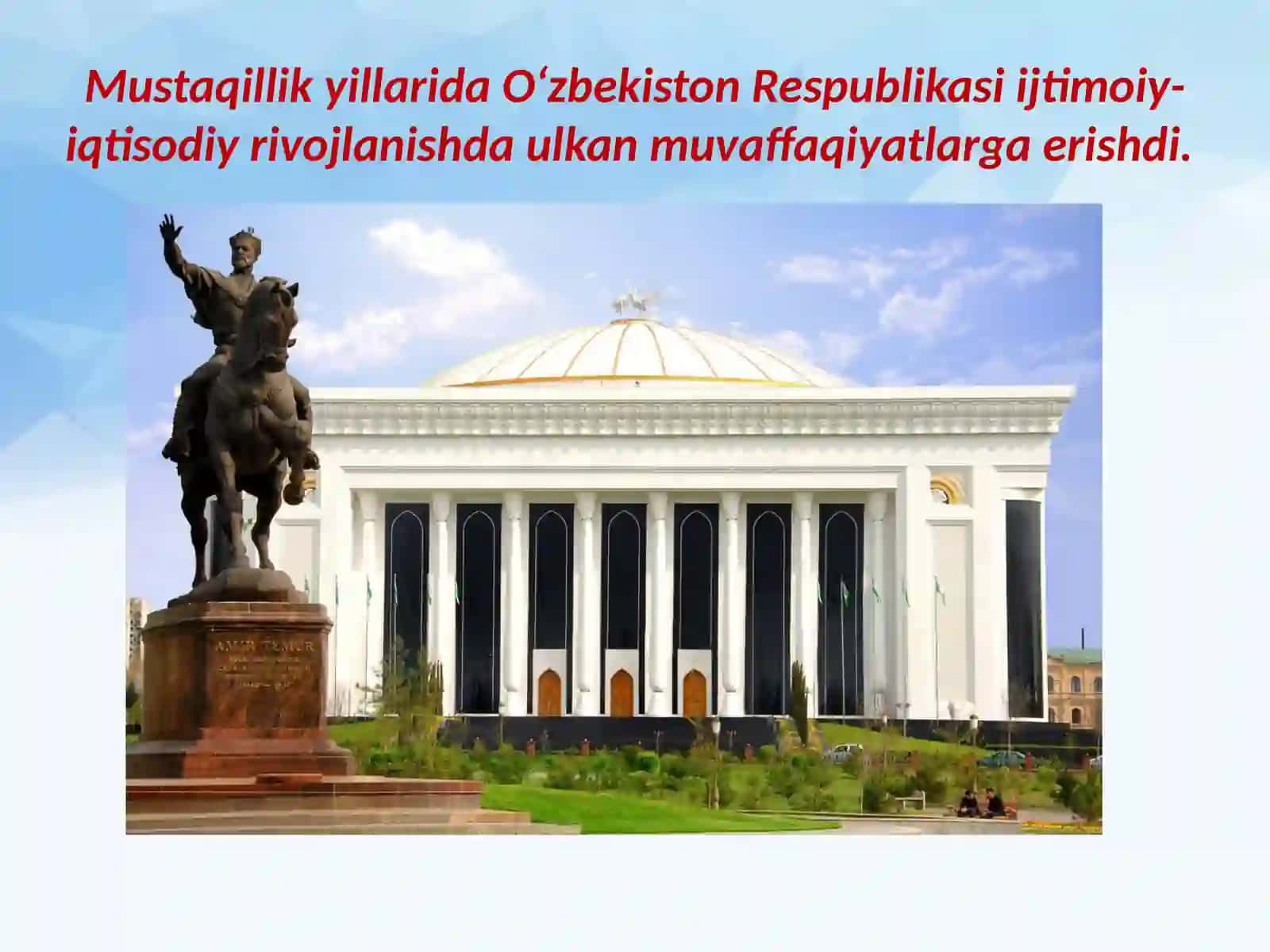O‘zbekistonning ijtimoiy-iqtisodiy rivojlanishi 3