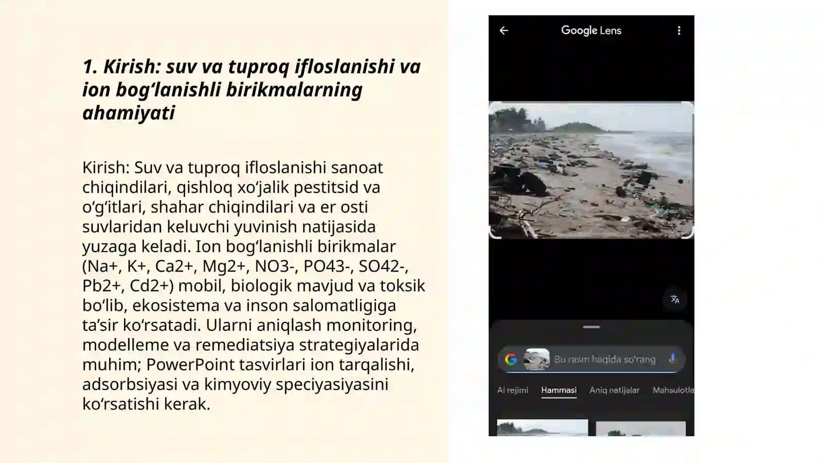 8-sinf - Suv va tuproq ifloslanishida ion bog'lanishi 3