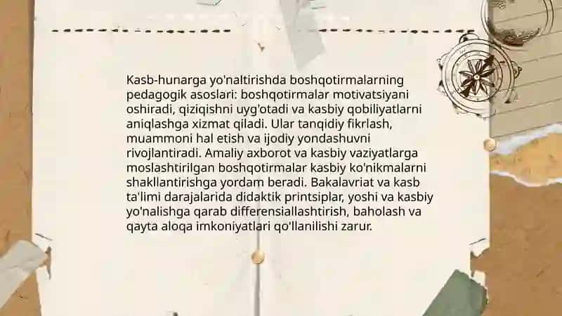 Kasb-hunarga yo'naltirishda boshqotirmalarning pedagogik asoslari 3
