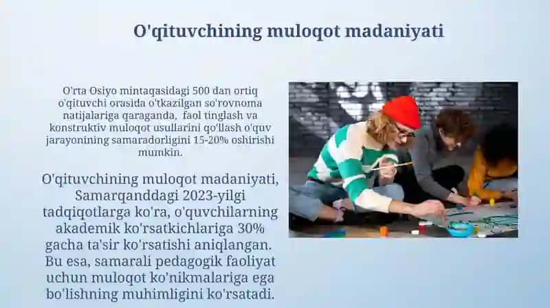 O'qituvchining muloqot madaniyati 3