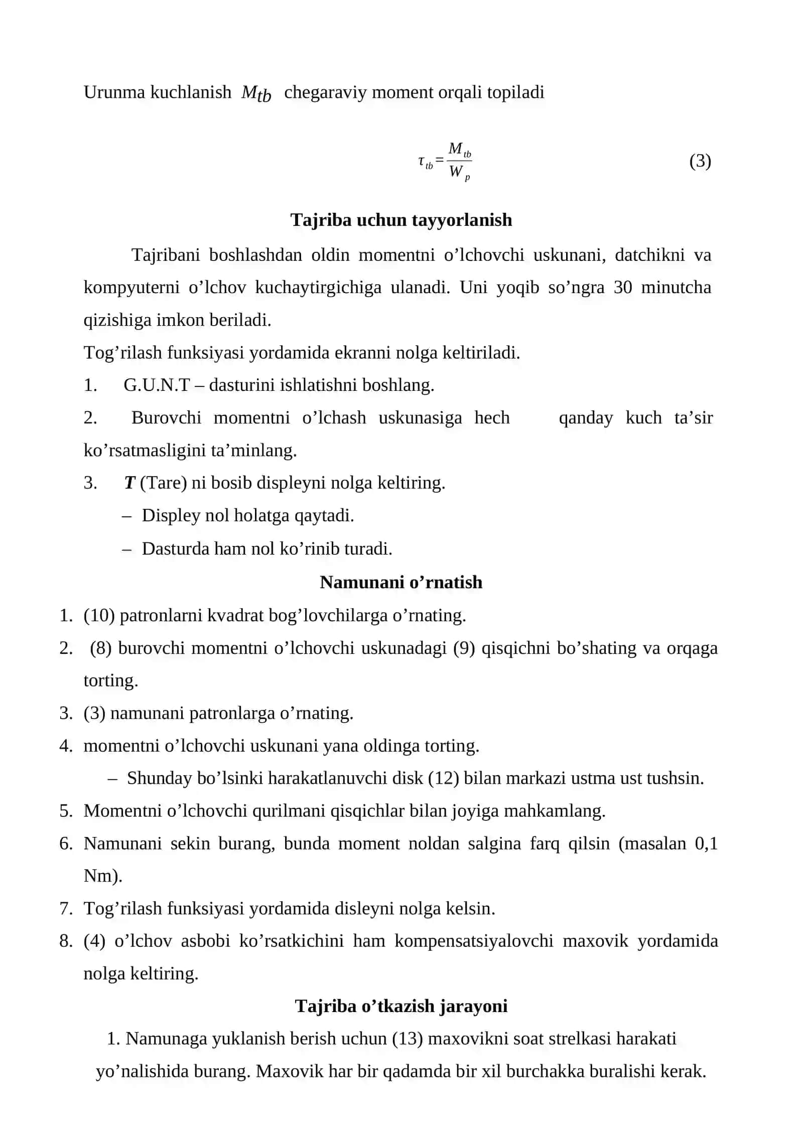 Buralish va siljish moduli 3