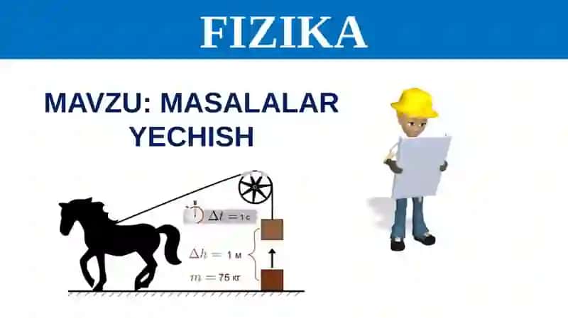 MASALALAR YECHISH .FIZIKA 3