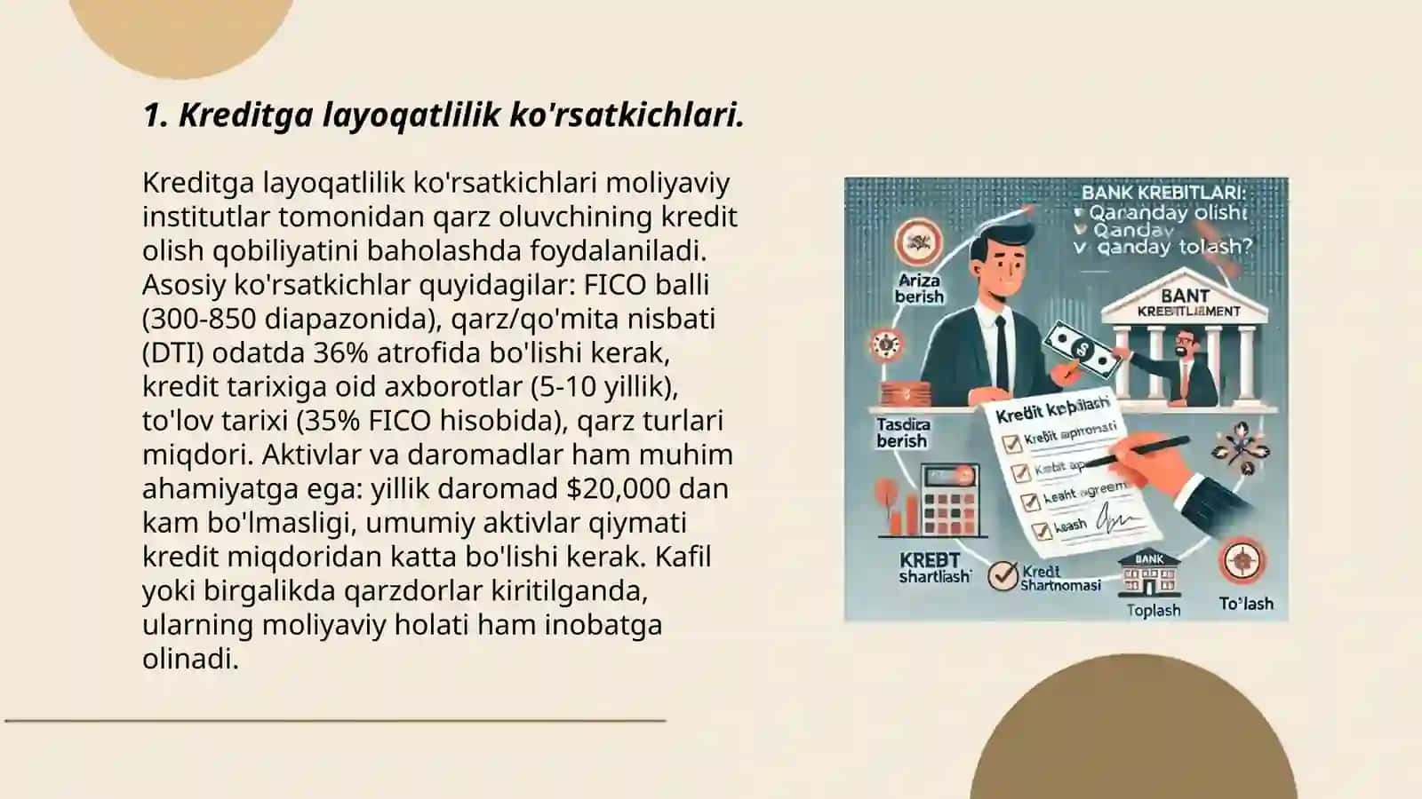 Kreditga layoqatlilikni moliyaviy 3
