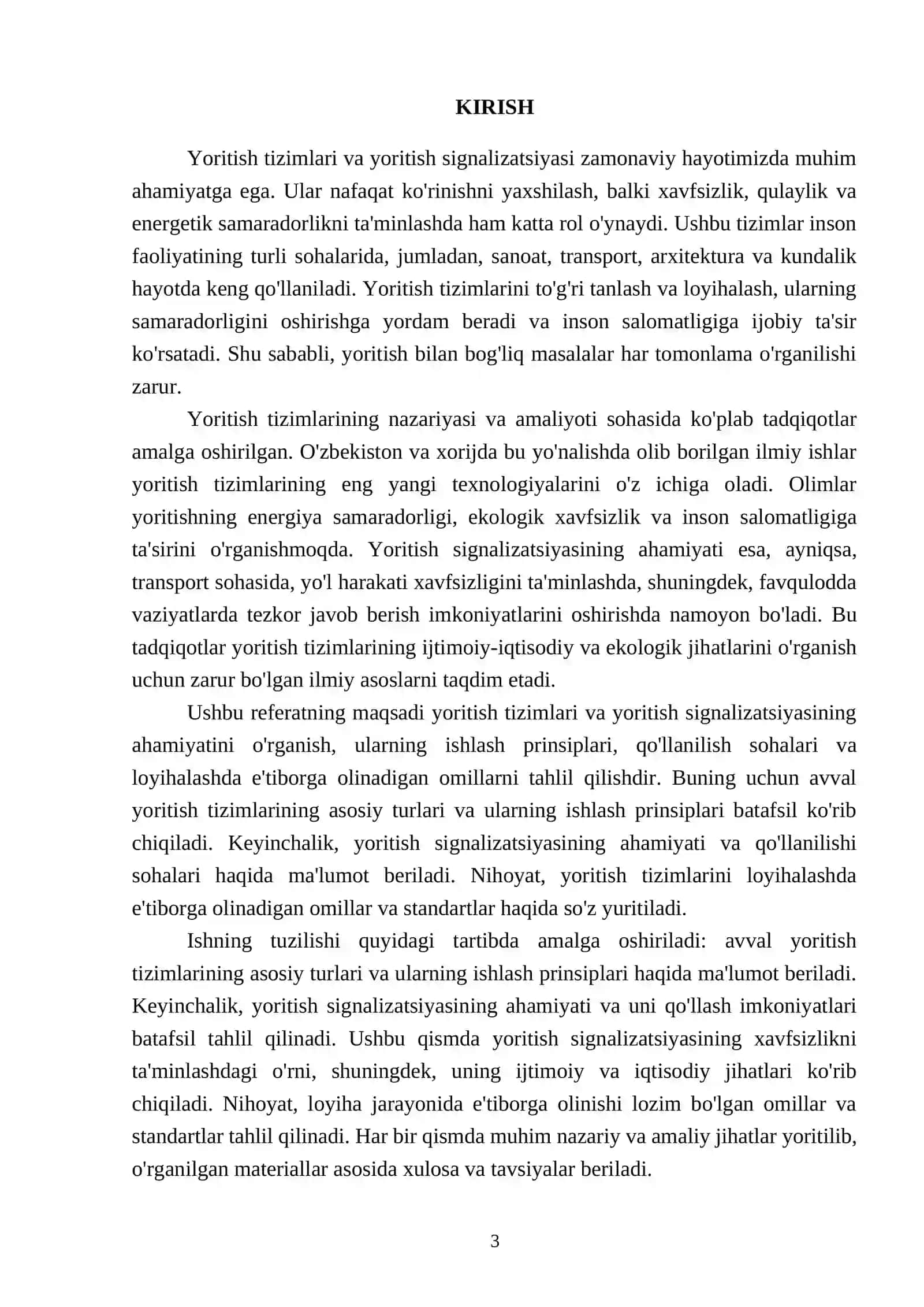 Yoritish tizmimi va yoritish signalizatsiyasi 3