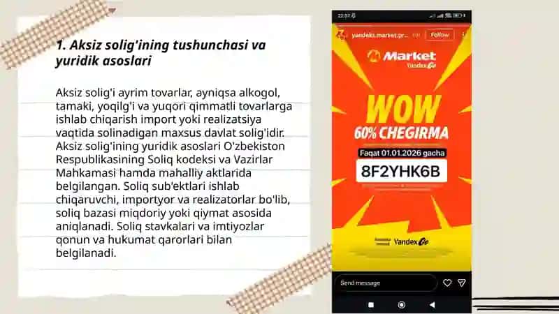 Aksiz solig'ini hisoblash va budjetga o'tkazish tartibi 3