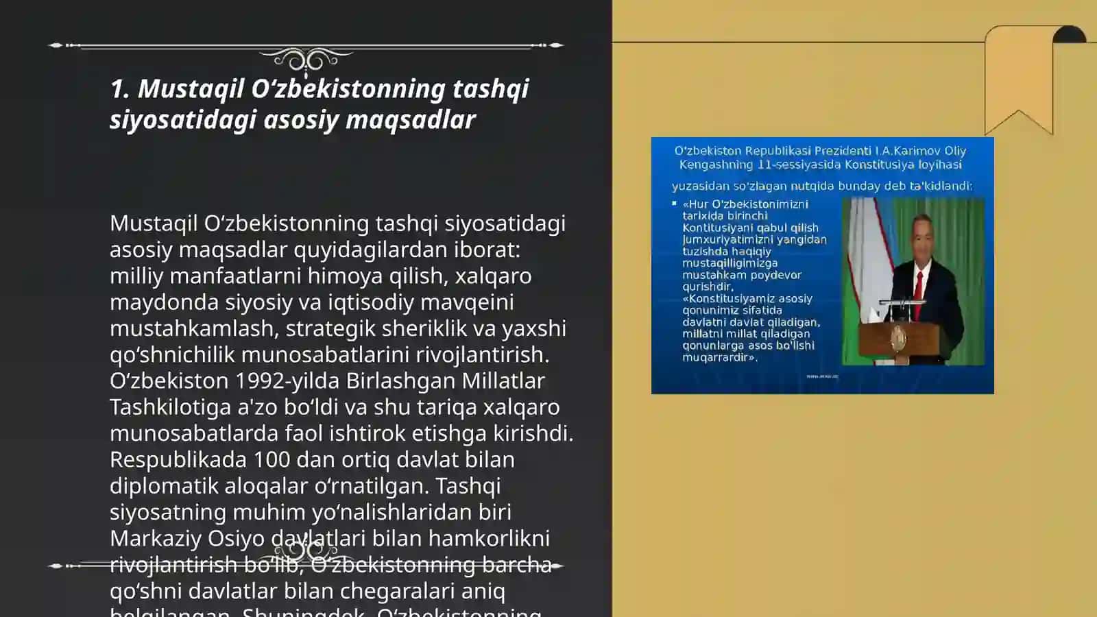 Mustaqil O‘zbekiston tashqi siyosatining asosiy omillari 3