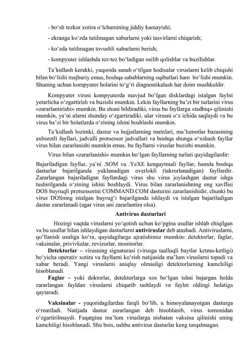 Kompyuter viruslari va antiviruslar 3