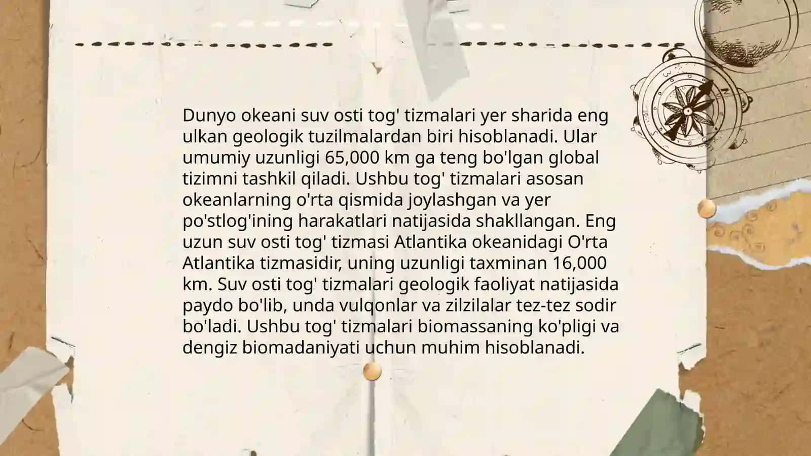 Dunyo okeani suv osti relefi 3