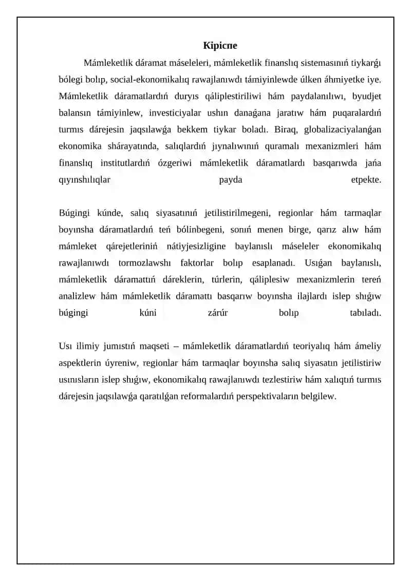 Mámleketlik dáramat: derekleri hám túrleri 3