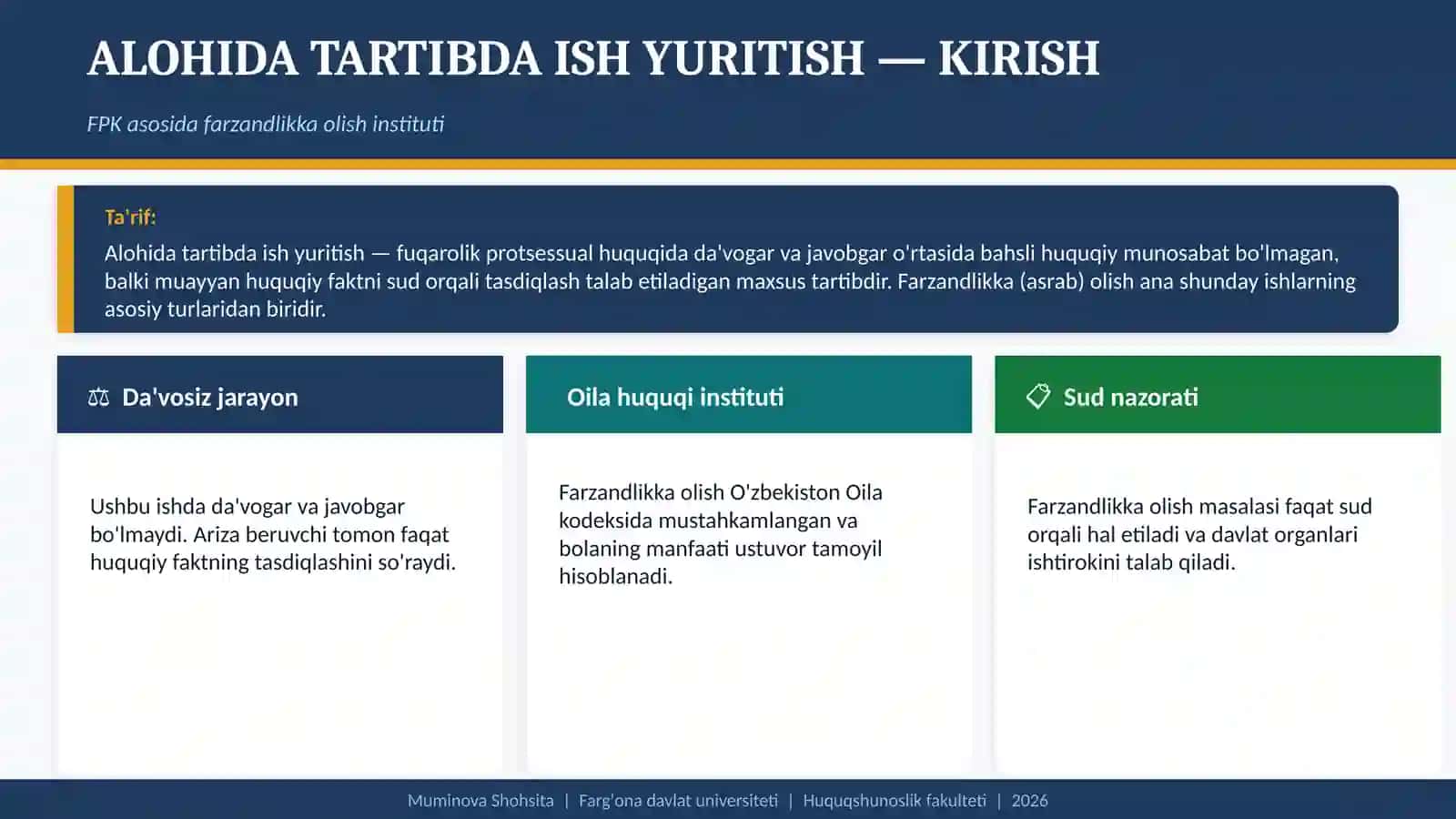 Alohida tartibda ish yuritish — farzandlikka olish 3