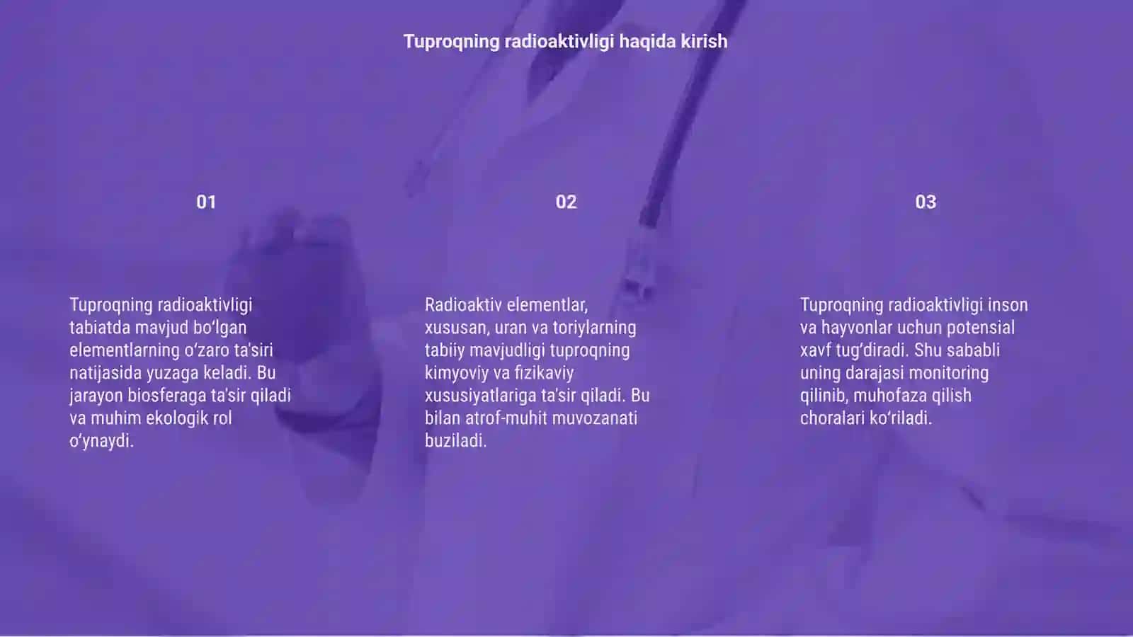 Tuproqning radioaktivligi 3