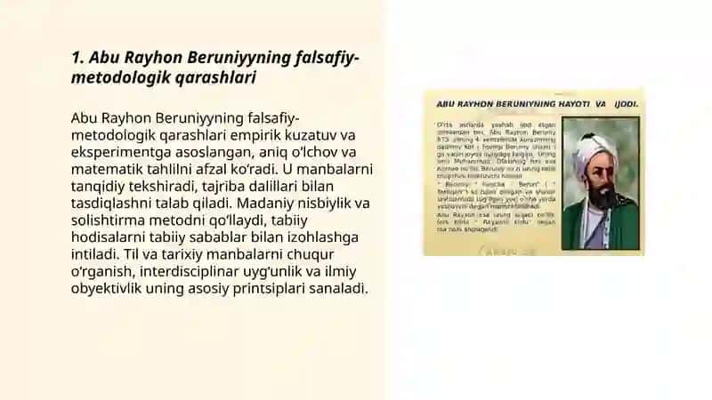 Abu Rayhon Beruniy Falsafiy qarashlari 3