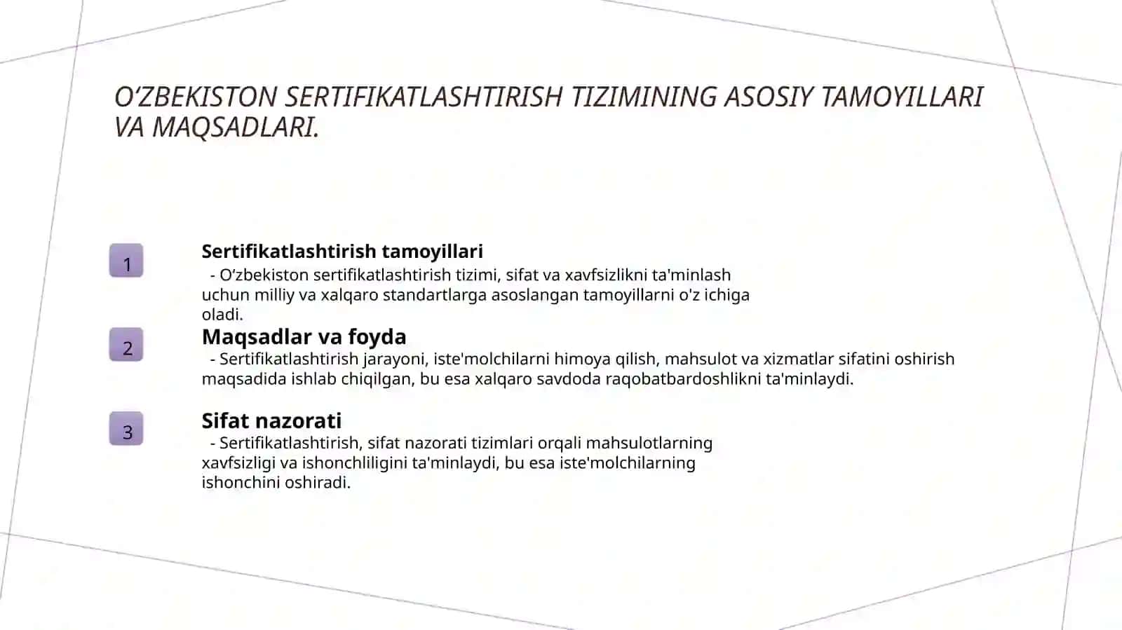 Oʻzbekiston sertifikatlashtirish milliy tizimi 3