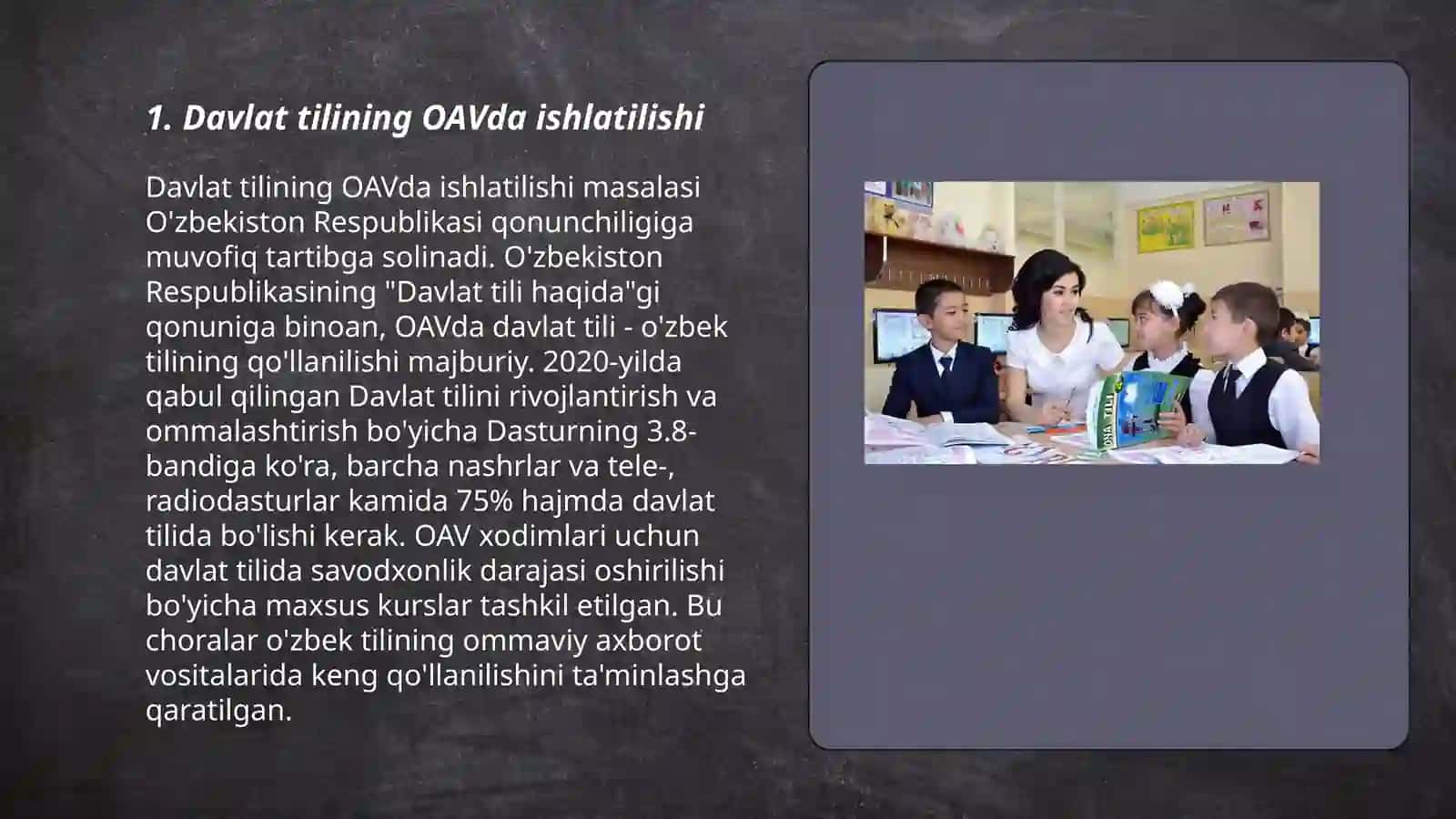 Davlat tilining omaviy axboratlar vositalaridagi òrni 3