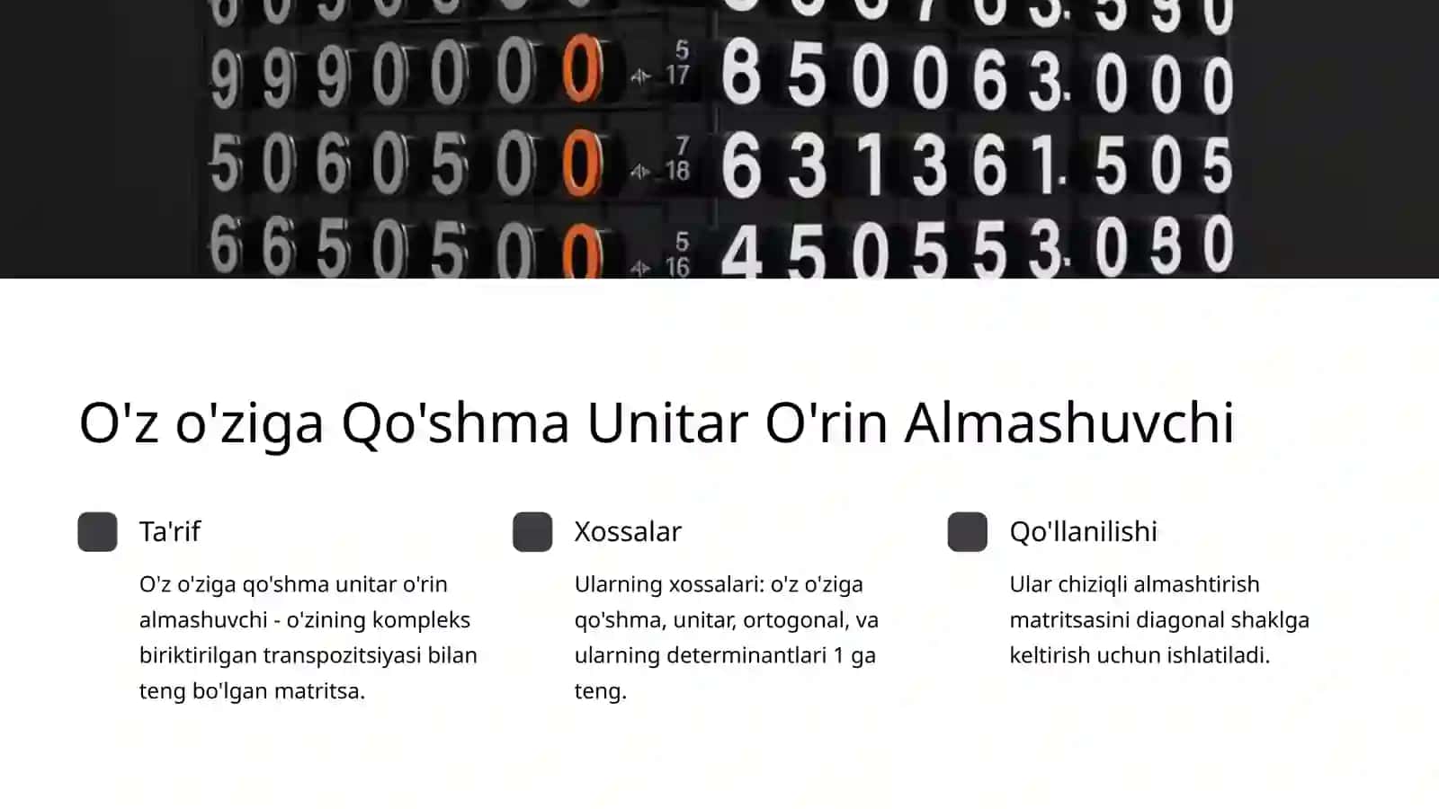 Chiziqli Almashtirish Matritsasini Jordan Normal Formaga Keltirish 3
