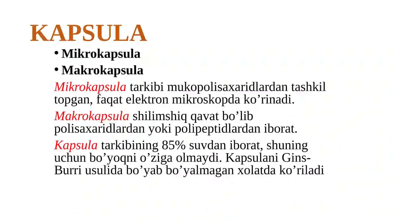 Bakteriya xujayrasining tuzilishi 3