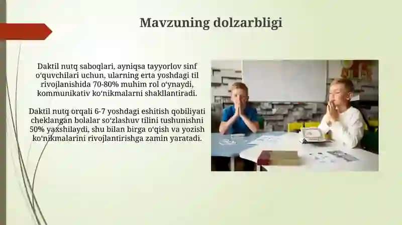 Daktil nutq saboqlari 3