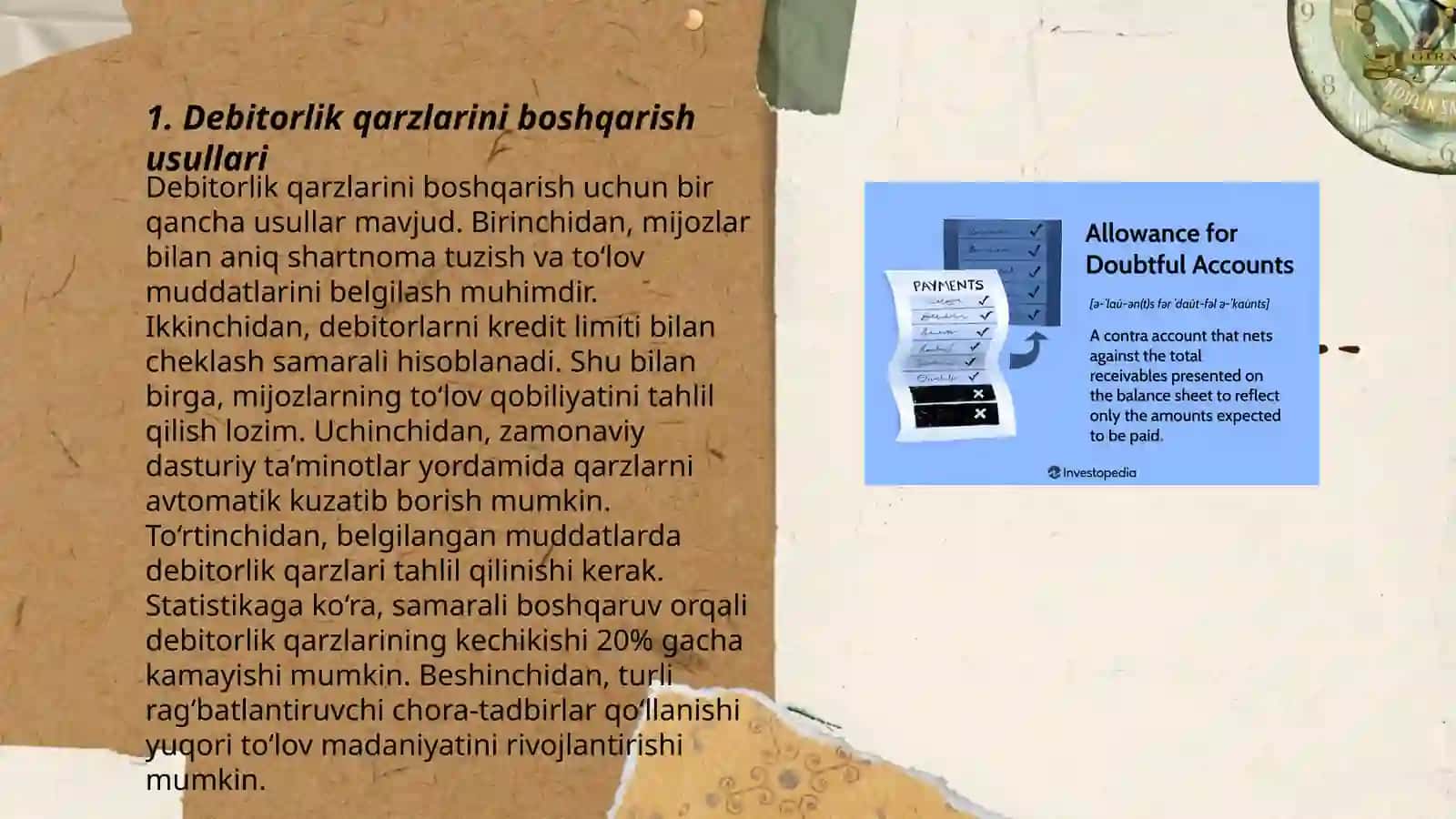 Debitorlik va kreditorlik qarzlarini boshqarish 3