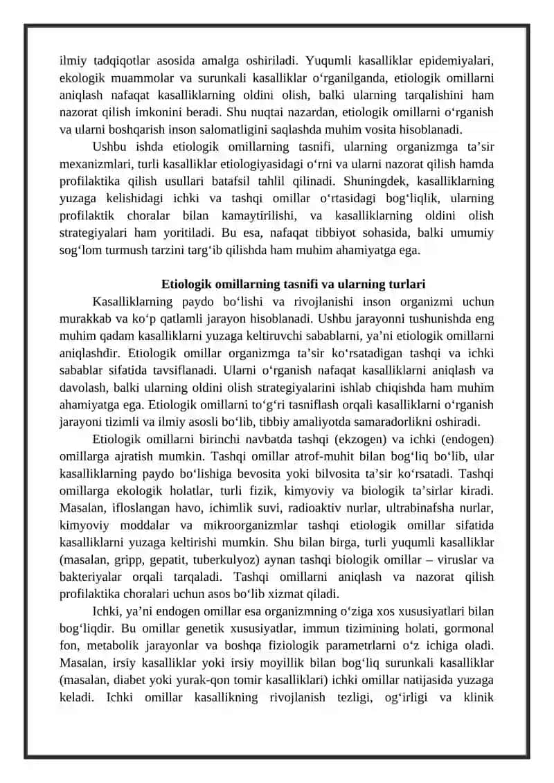 Etiologik omillarning organizmga ta'siri 3