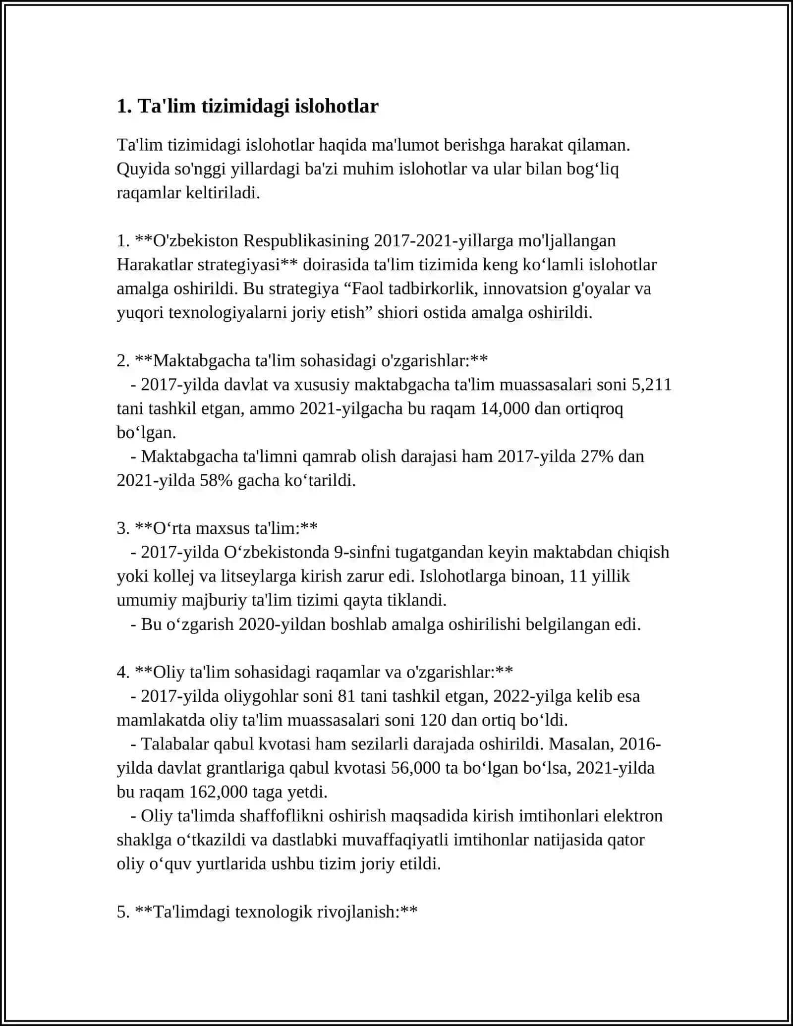 O'zbekiston Respublikasida Ijtimoiy Sohadagi Islohotlar 3