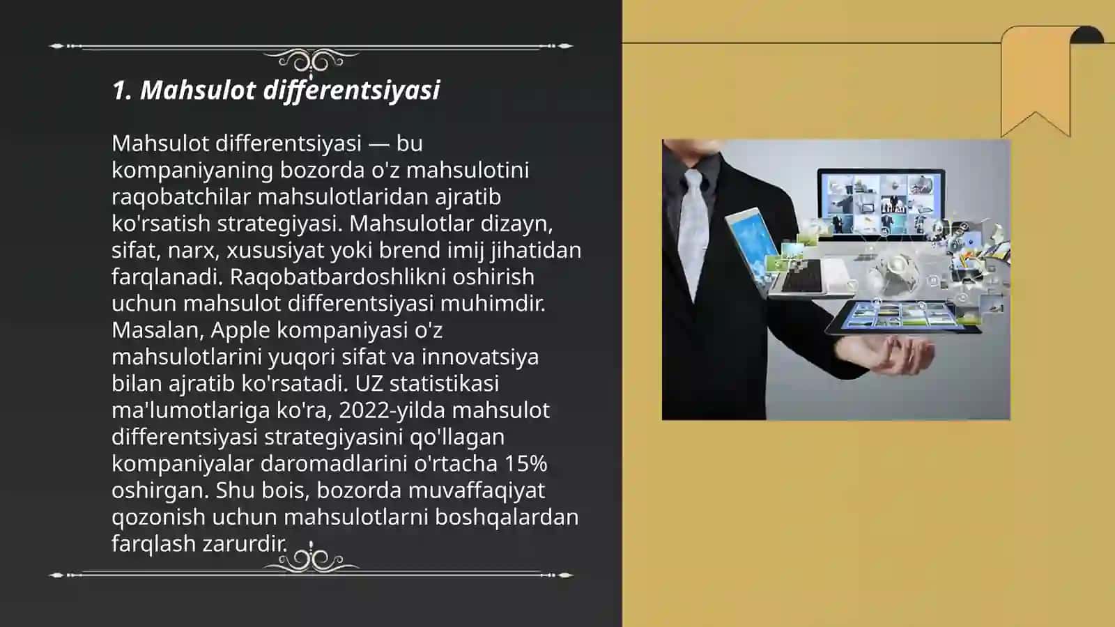 Mahsulot differentsiyasi 3