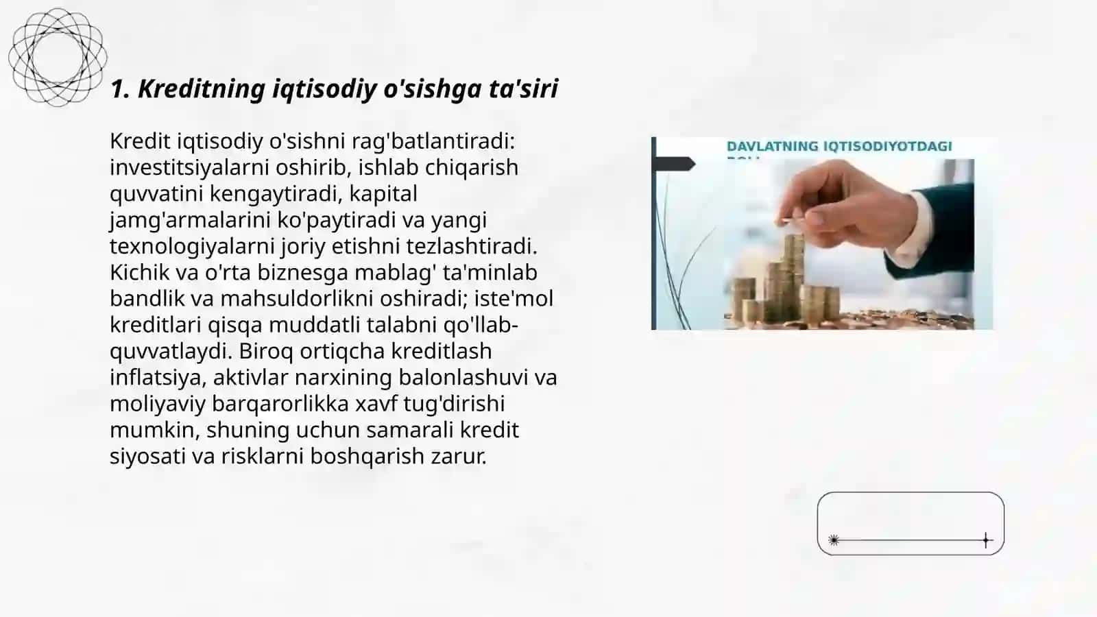 KREDITNING IQTISODIYOTDAGI ROL 3