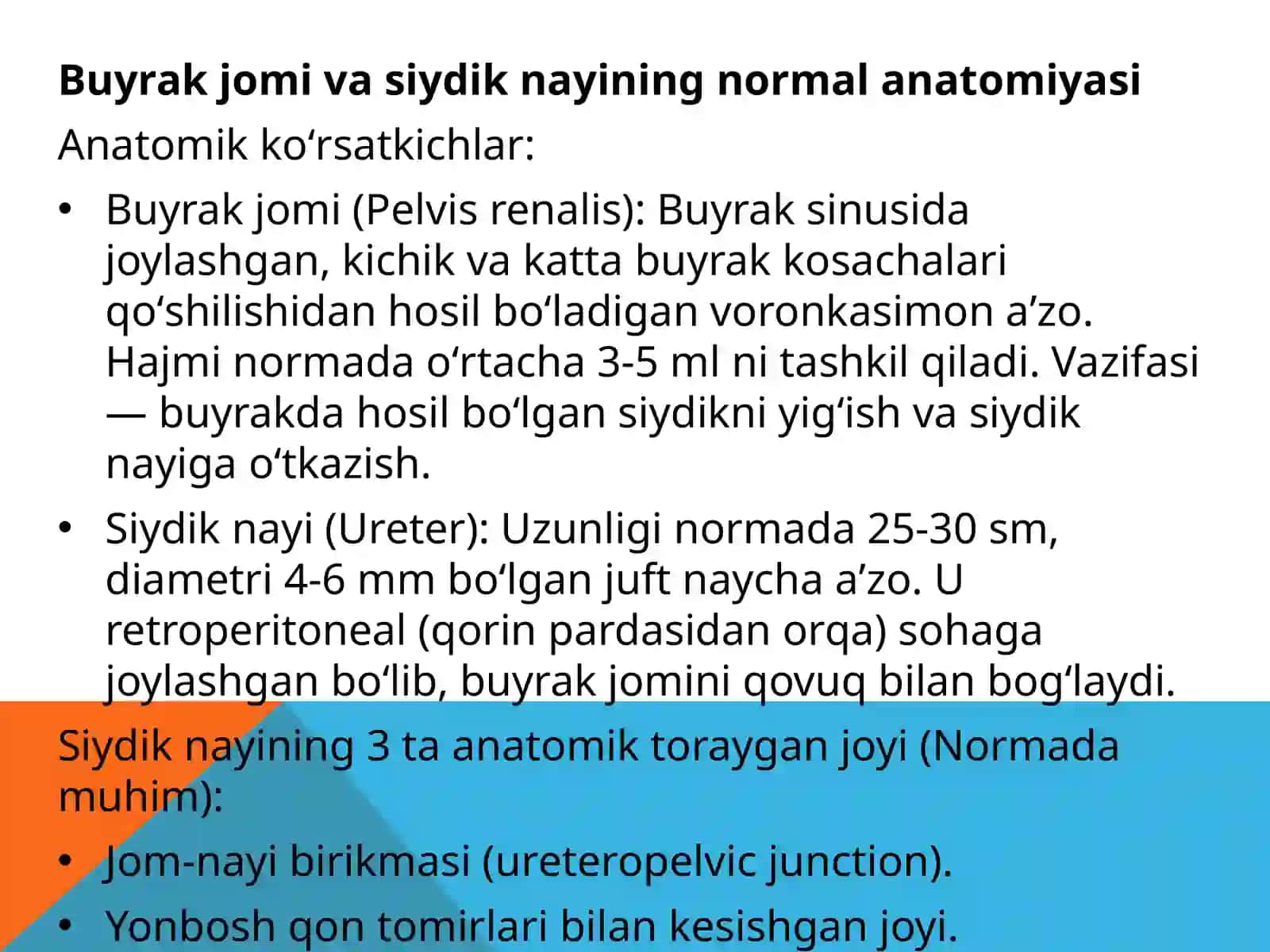 Qovuq, buyrak jomi va siydik nayi o'smalari 3