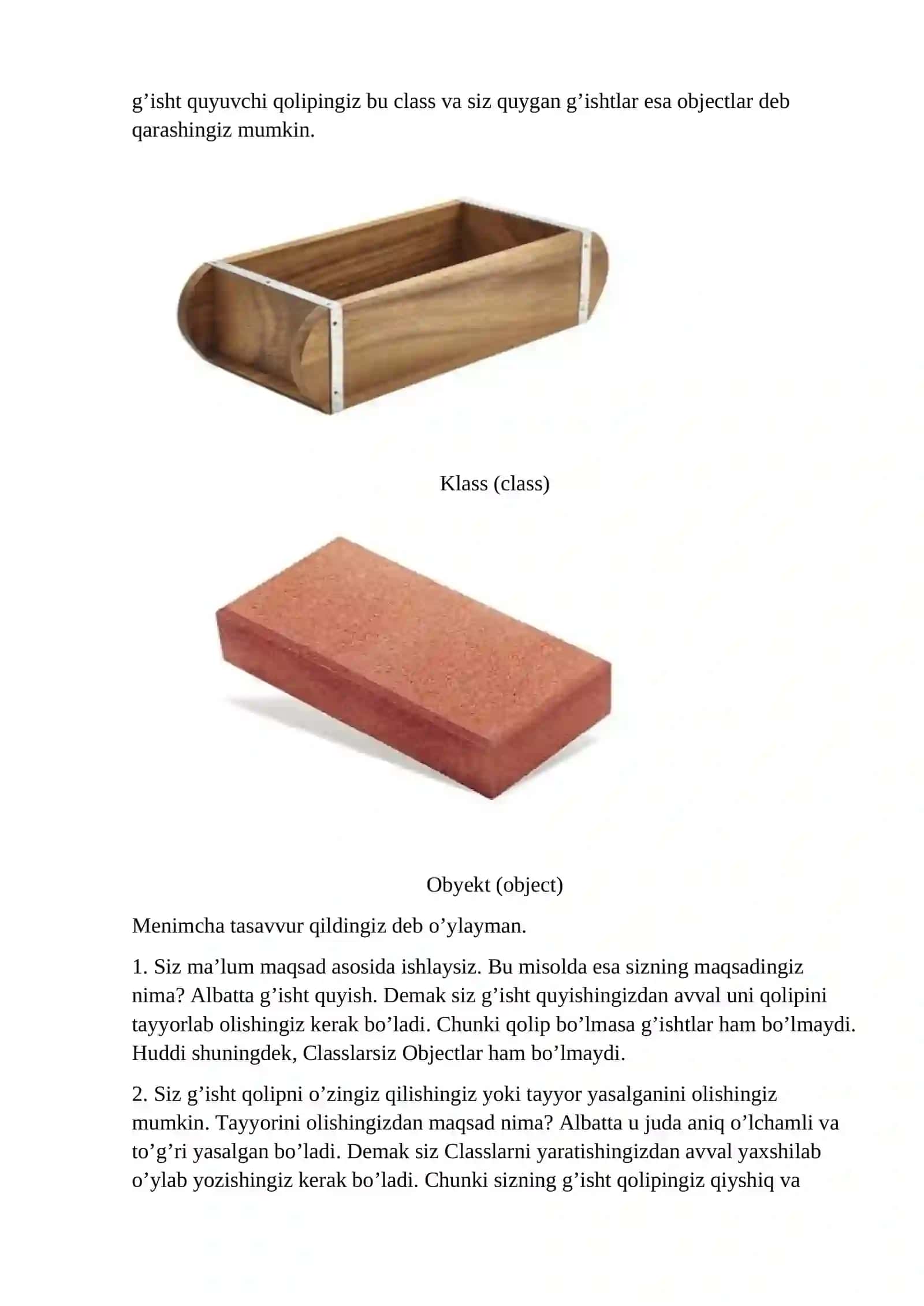 Object va Classlar 3