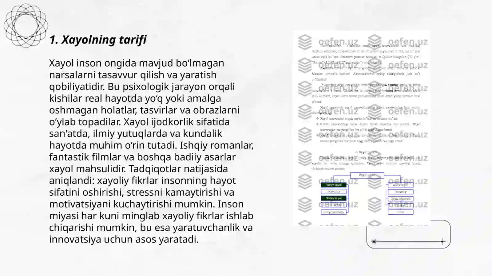 Xayol haqida tushuncha 3