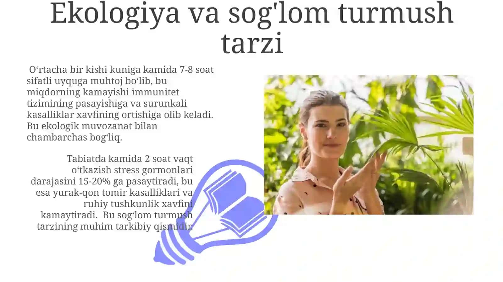 Ekologiya va Sogʻlom Turmush Tarzi 3