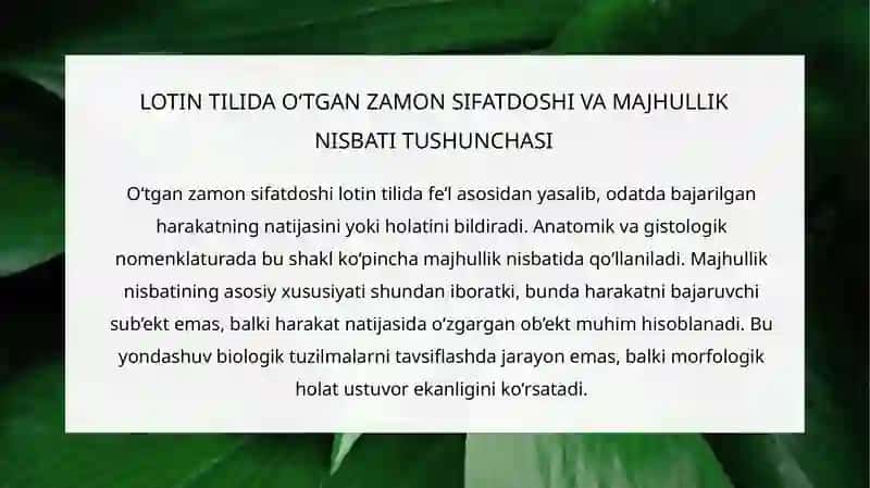 ANATOMIK VA GISTOLOGIK NOMENKLATURA 3