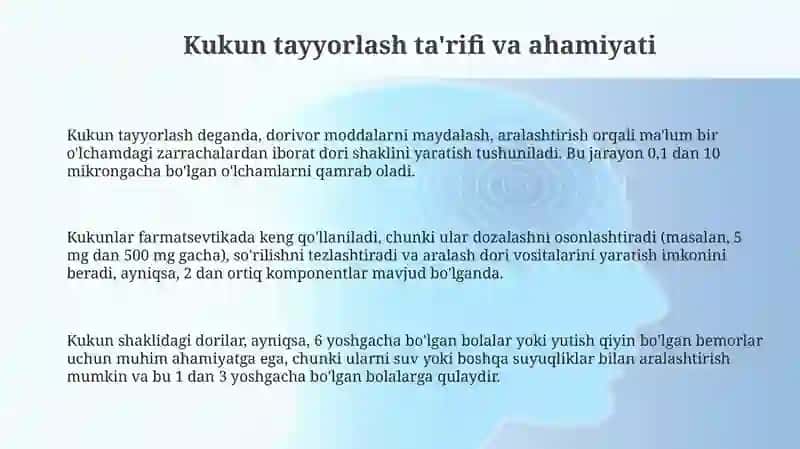 Kukunlar tayyorlashning alohida hollari 3