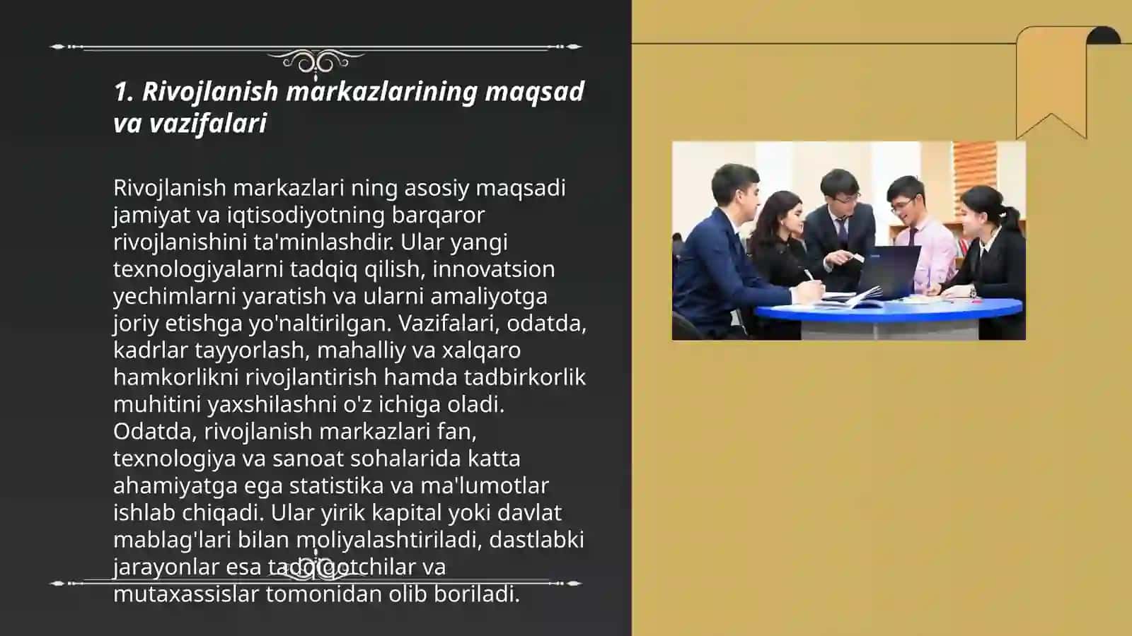 Rivojlanish markazlarining faoliyati 3