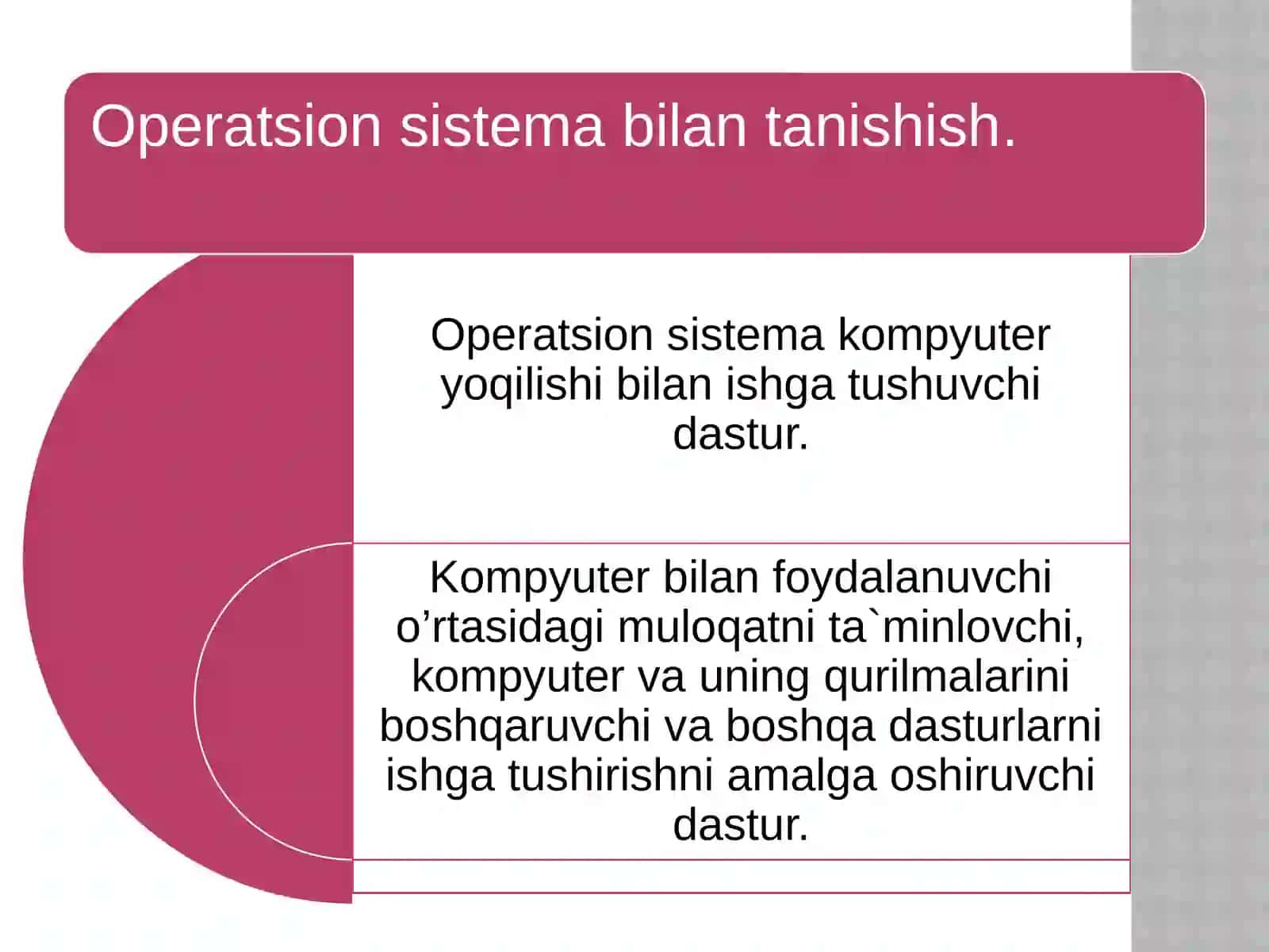 windows operatsion sistemasida ishlash 3