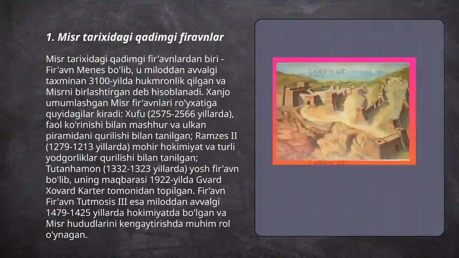Qadimgi Misr firavnlarining istilolari 3