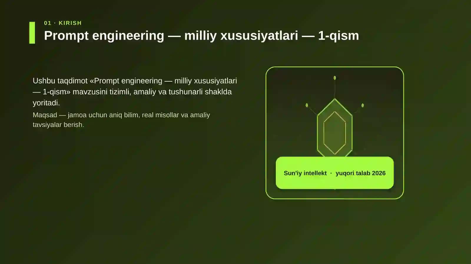 Prompt engineering — milliy xususiyatlari — 1-qism 3