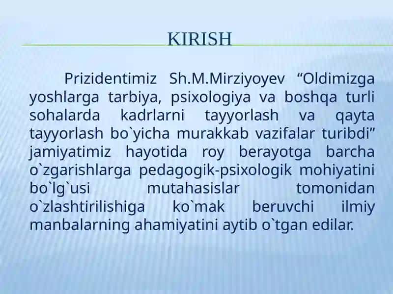 SHAXS PSIXOLOGIYASIDA SHAXSNING SHAKILLANISHI 3