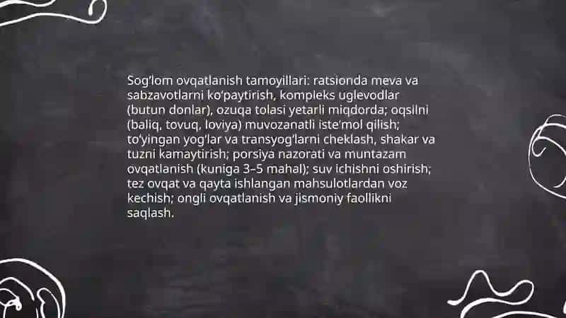 Sogʻlom ovqatlanish tartibi 3