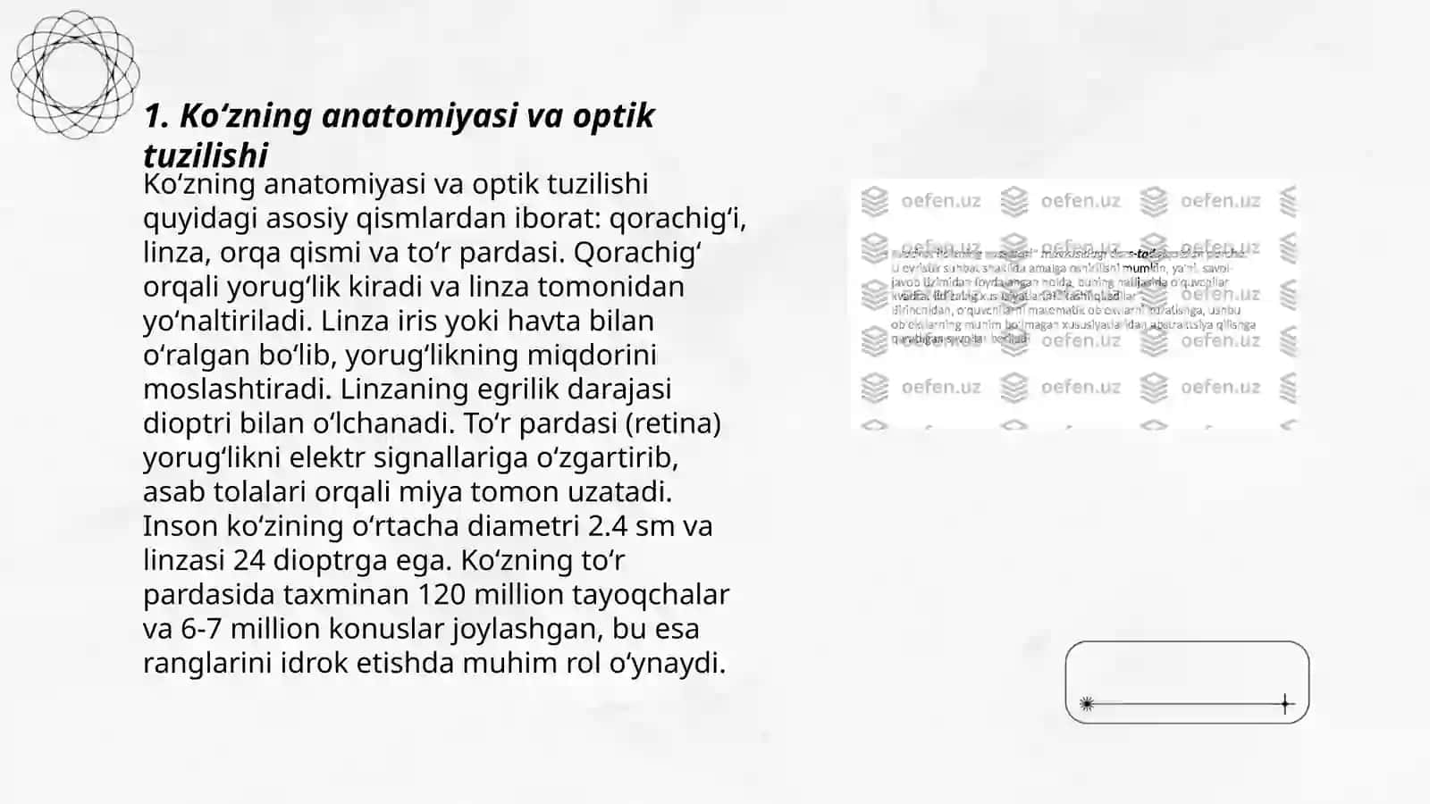 Ko'zning optik xossalari 3