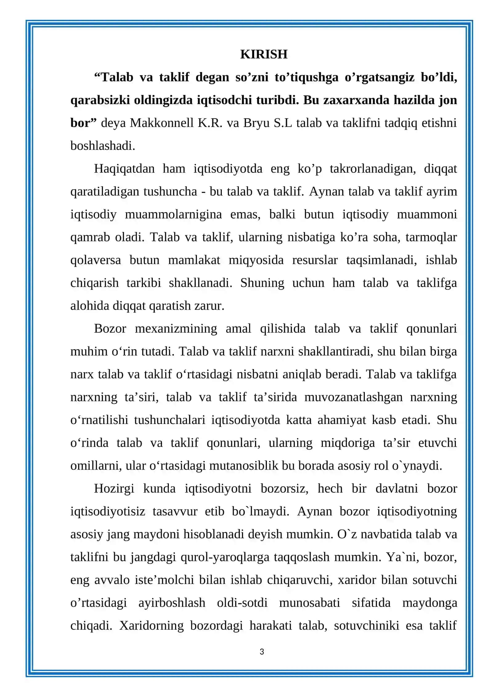 TALAB VA TAKLIF ELASTIKLIGI KO'RSATKICHLARINING BOZOR HOLATI 3