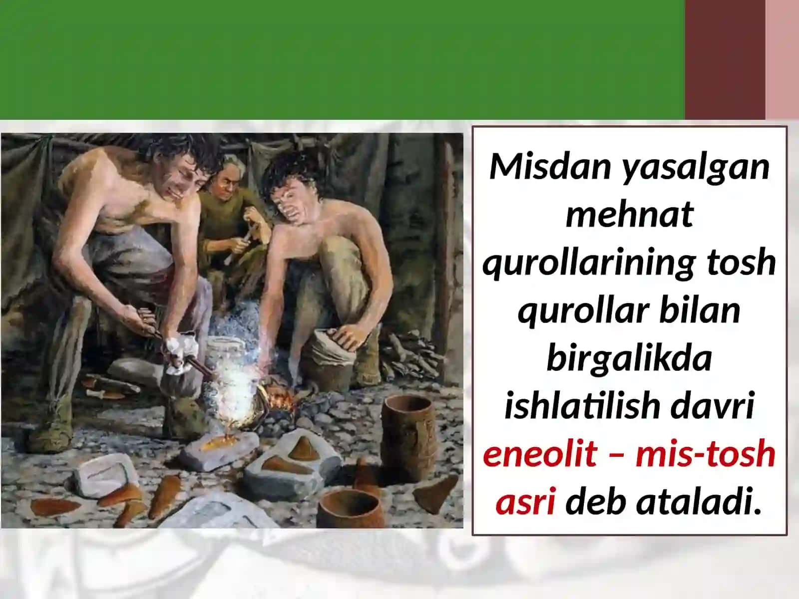 Neolit va bronza asr iziroat chilari 3
