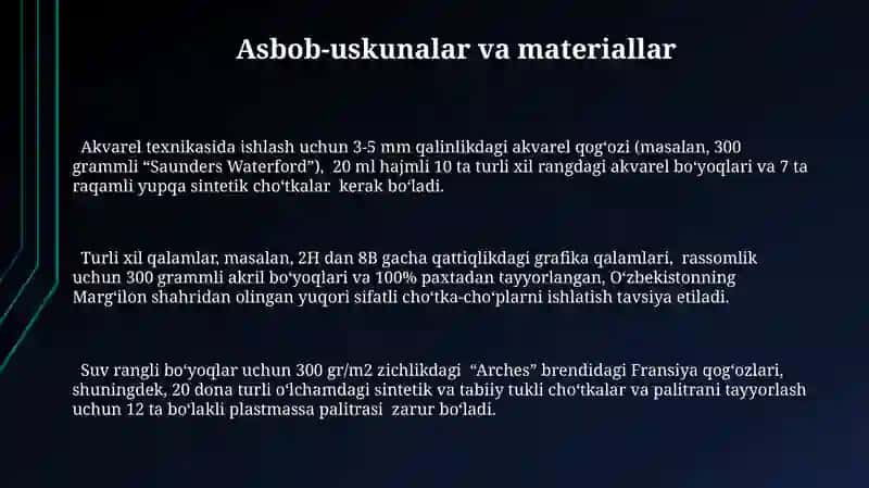 Toti rasmini chizish metodikasi va boyash texnikasi 3