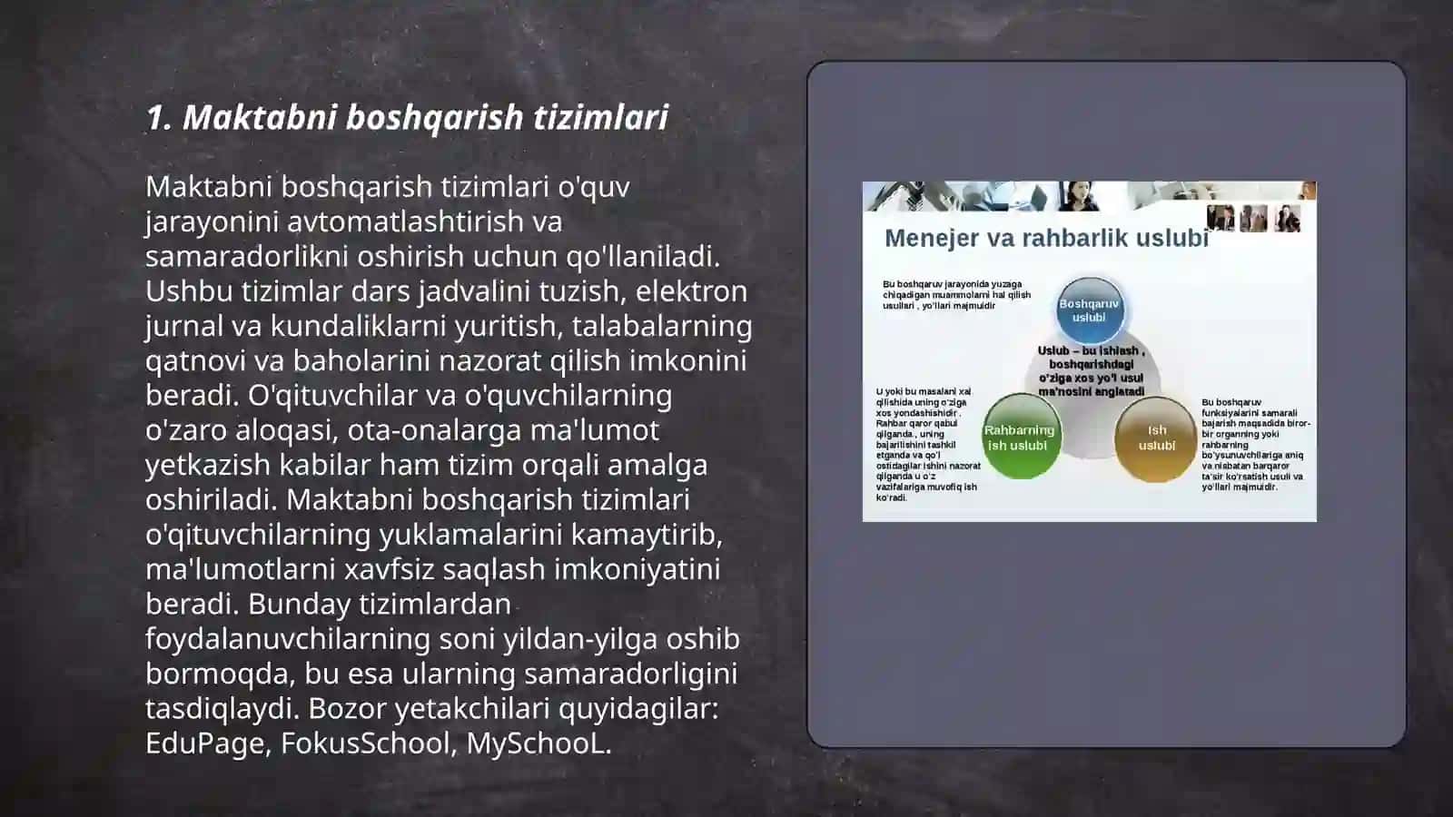 Maktabni boshqarish va unga rahbarlik qilish 3